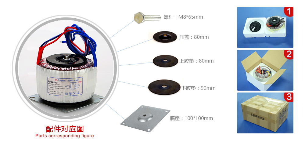 電源變壓器配件圖