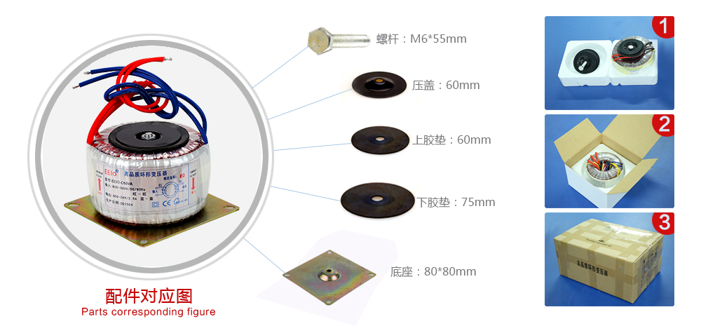環形變壓器配件圖
