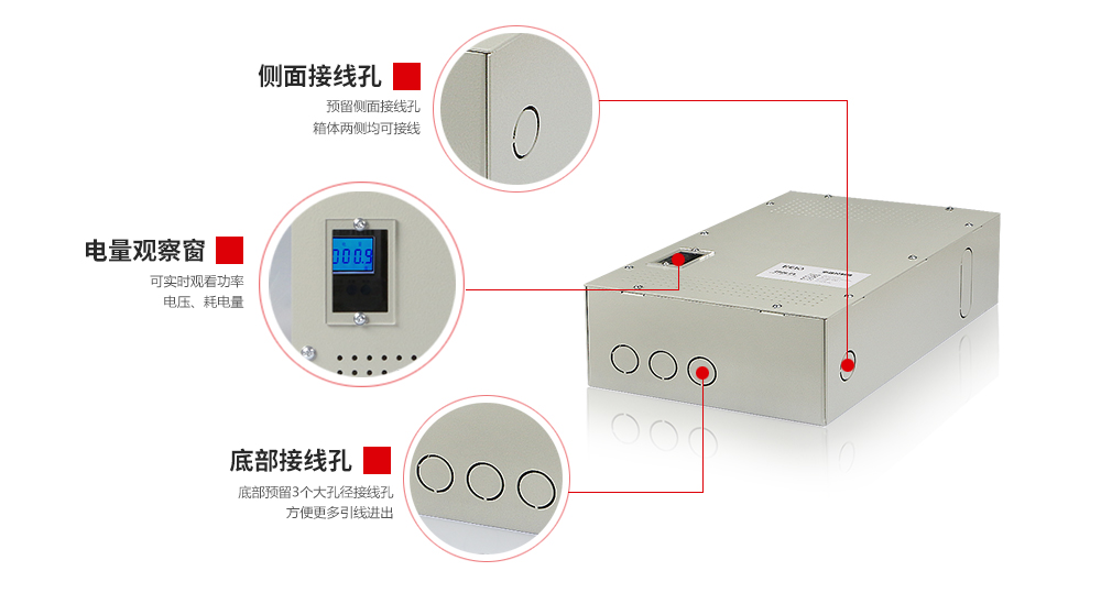 A款地暖電源控制箱外部結構圖