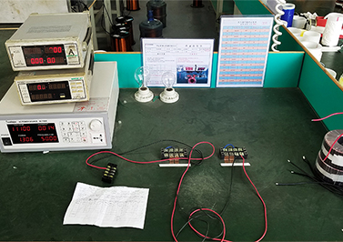 圣元電器生產車間現場質量檢測臺