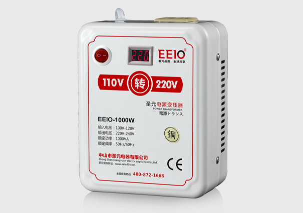 1000W110V轉220V電壓轉換器【帶電壓顯示】